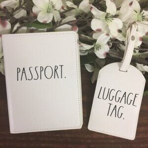 Rae Dunn Passport Cover and Luggage Tag Set